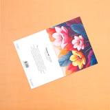 Pack of 50 Bold Floral Bloom Greeting Card