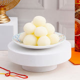 Warm Wishes Bhai Dooj Greeting Card with Rasgulla