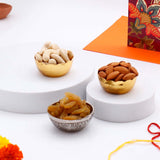 Happy Bhai Dooj Greeting Card with Dry Fruits