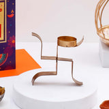 Amazing Diwali Greeting Card with Diya and Dry Fruits