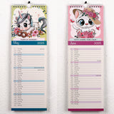 Cute N Adorable Calendar Hanging 2025 Calendar Spiral