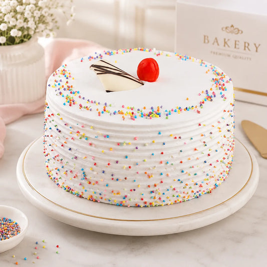 Classic Fresh Vanilla Cream Cake