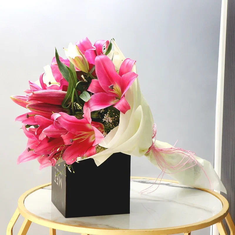Asiatic Pink Lilies Rebirth Bouquet