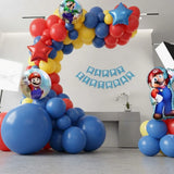 Gamer Theme Red & Blue Balloon Arch Decor