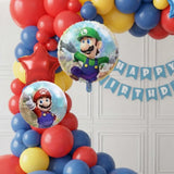 Gamer Theme Red & Blue Balloon Arch Decor