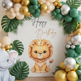 Jungle Animals Theme Birthday Backdrop Decor