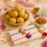 Chota Bheem & Spiderman Kids Rakhi with Besan Laddoo & Almonds | Fun Rakhi Gift