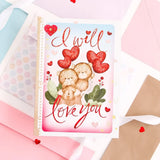 I Will Love You Greeting Card With Chocolate