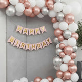 Rose Gold Frill Curtain Birthday Wall Decor