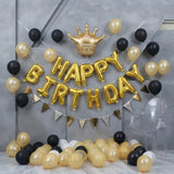 Golden Crown Curtain Birthday Wall Decor
