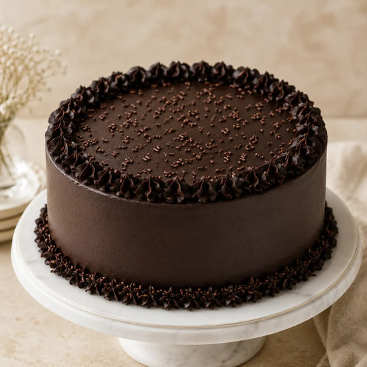 Rich Chocolate Splash Cream Cake
