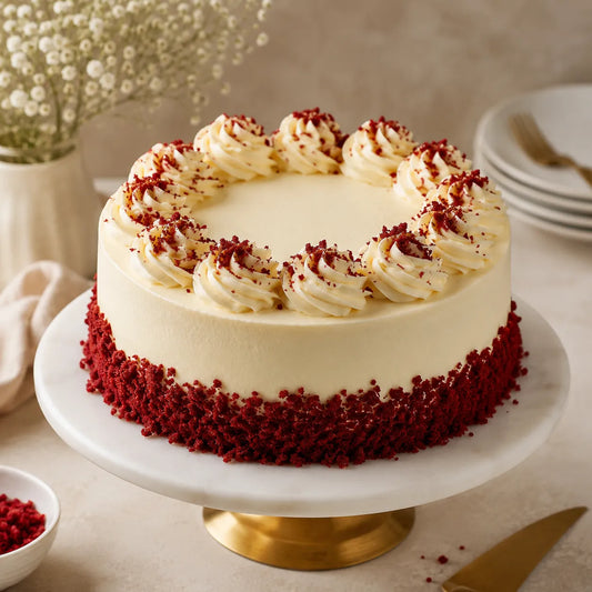 Red Velvet Temptation Eggless Cream Cake
