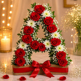 12 Red Roses With Eggless Chocolate Cream Cake