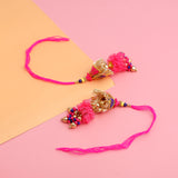 Traditional Magenta Lumba Rakhi Pack of 2