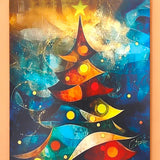 Pack of 50 Abstract Festive Art Greeting Card