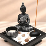 Silver Budda Incense Stick Holder