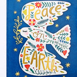 Pack of 50 Peace on Earth Floral Dove Greeting Card