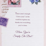 For My Lovely Mother Greeting Card With Envelope
