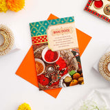 Warm Wishes Bhai Dooj Greeting Card with Dry Fruits