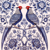 Pack of 50 Blue Pheasant Pair Greeting Card