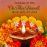 Pack Of 6 Lots of Love Diwali Wishes Greeting Card