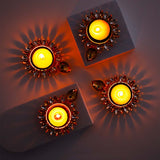 Handcrafted Diya Set of 2 with Soan Papdi