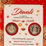 Diwali Aarti with Golden Coins Greeting Card