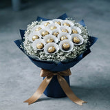 Ferrero Rocher Chocolate Bouquet in Black Wrap