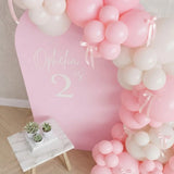 Blush Pink Personalised Milestone Arch Decor