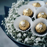 Ferrero Rocher Chocolate Bouquet in Black Wrap