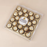 Bhaiya bhabhi Floral Charm Rakhis with Ferrero Rocher (24 pcs)