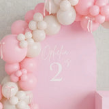 Blush Pink Personalised Milestone Arch Decor