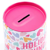 Holiday Fund Tin Money Box