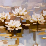 Pack of 50 White Lotus Painting Greeting Card