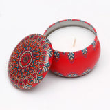Scented Orange Multicoloured Candle Pot