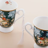 Green European Classic Vintage Couple Mug