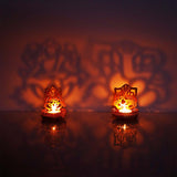 Lakshmi Ganesha Tealights with Dhoda Barfi