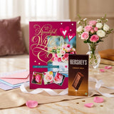 For My Beautiful Wife' Anniversary Card With Chocolate