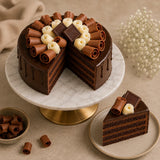 Chocolaty Rolls Cream Cake