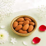 Premium 2 Pearl & Rudraksha Rakhi with Dry Fruits | Luxury Raksha Bandhan Hamper