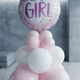 Baby Girl Foil Balloon Stand Decor