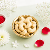 Premium 2 Pearl & Rudraksha Rakhi with Dry Fruits | Luxury Raksha Bandhan Hamper