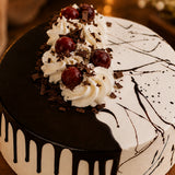 Creamy Drip Black Forest Cream Cake
