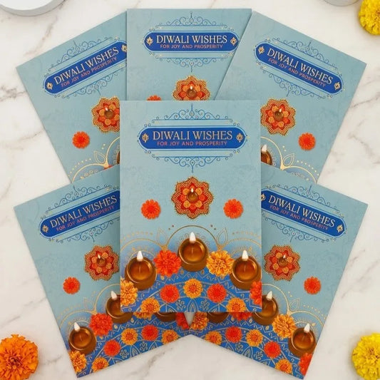 Pack Of 6 Prosperous Diwali Greeting Card