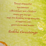 Pack Of 3 Rakhi Wishes Sacred Rakhi Greeting Card With Envelope