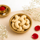 Dual Pearl Rakhi with Premium Dry Fruit Assortment | Special Raksha Bandhan Hamper