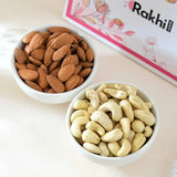 Resplendent Rakhi with Almond Nuts & Cashew Nuts