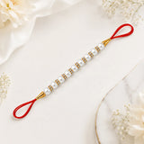 Set of 3 Pearl Rakhi with Ferrero Rocher Chocolates | Luxury Rakhi Gift Set