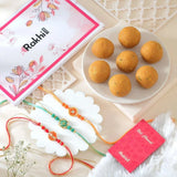 Opulent Rakhi with Besan Laddoo