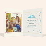 Smiley Rainbow Teachers' Day Personalised Greeting Card